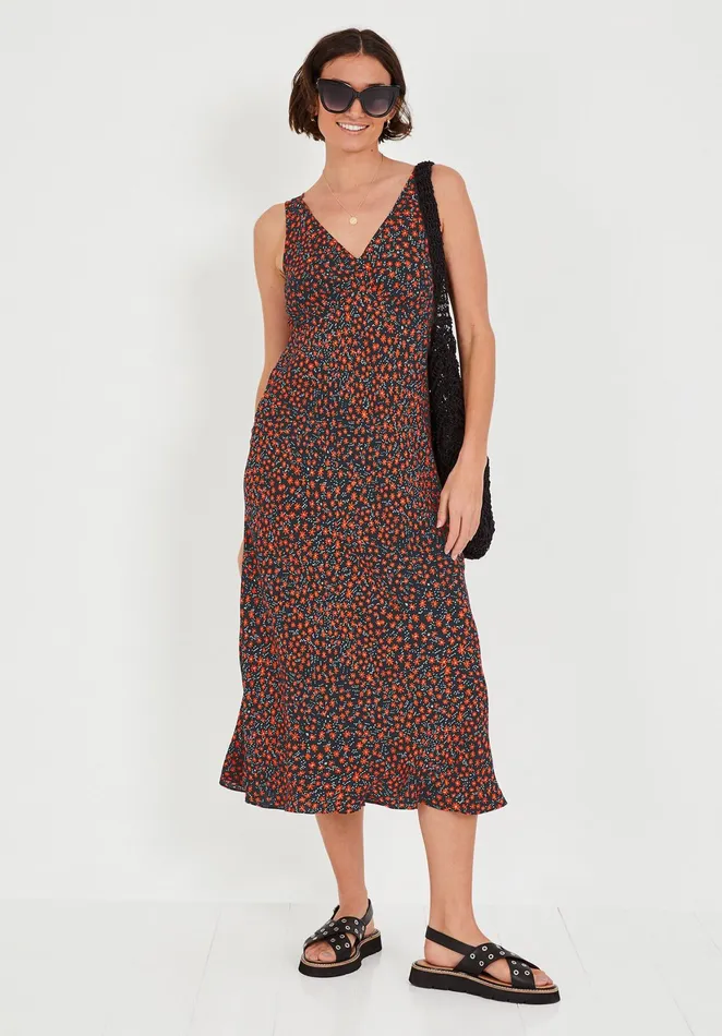 Dresses Women Hush Jemma Tea Dress Daisy Dot Navy