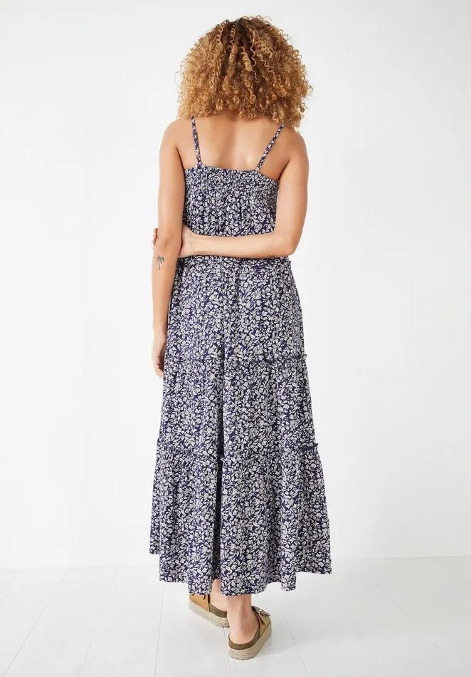Dresses Women Hush Mirna Strappy Tiered Dress Ivy Blueecru