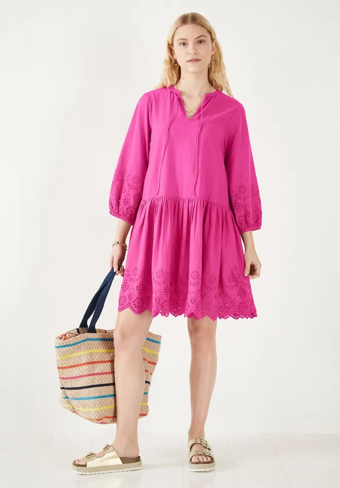 Dresses Women Hush Soleil Broderie Smock Dress Pink