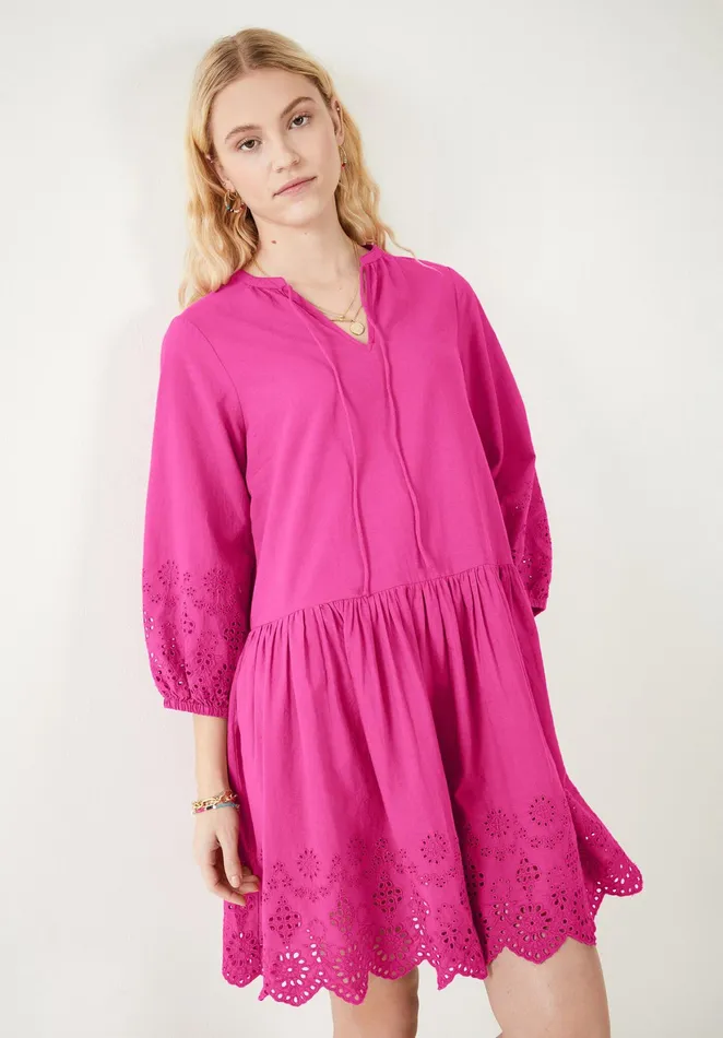 Dresses Women Hush Soleil Broderie Smock Dress Pink
