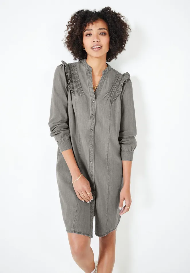 Dresses Women Hush Sydney Denim Shirt Dress Grey