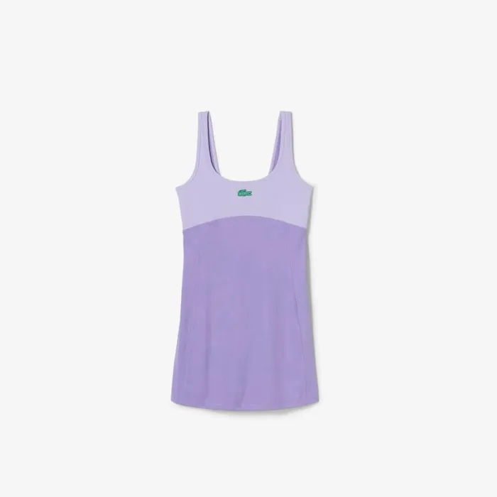 Dresses Women Lacoste Women039s Lacoste X Bandier All Motion Colorblock Dress Purple Ix7