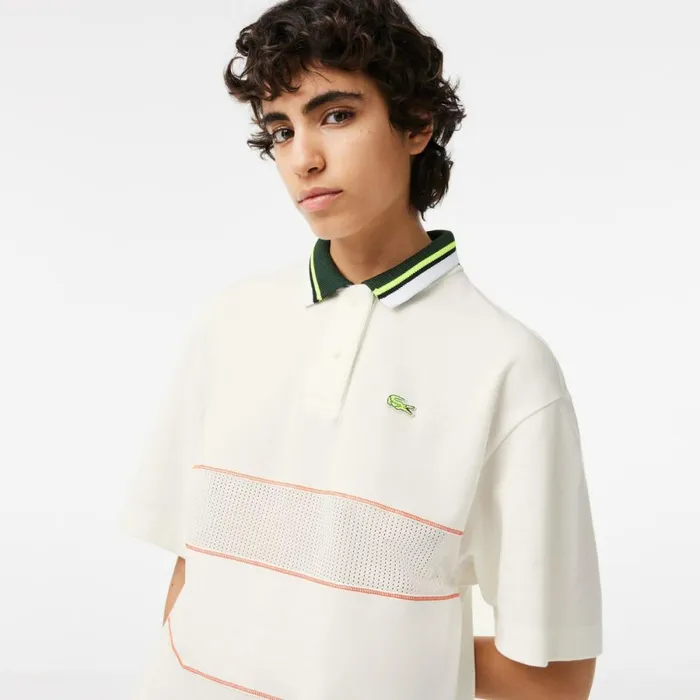 Dresses Women Lacoste Womens Organic Cotton French Made Polo Dress White 70v