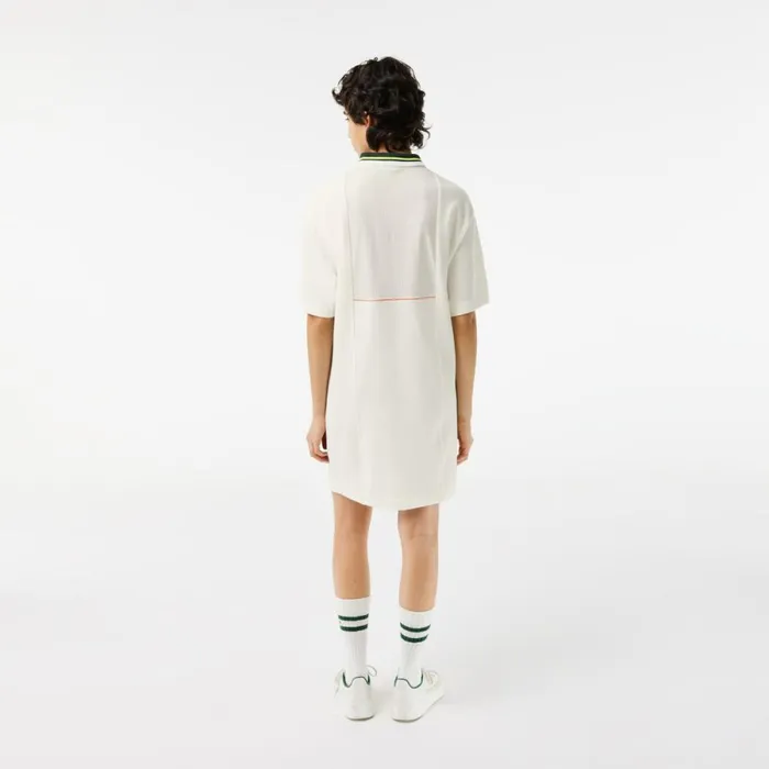Dresses Women Lacoste Womens Organic Cotton French Made Polo Dress White 70v