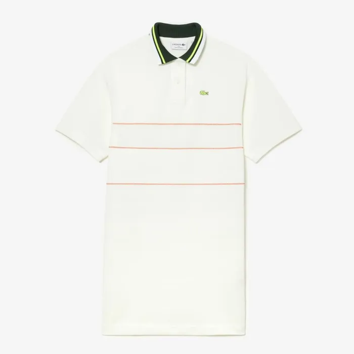 Dresses Women Lacoste Womens Organic Cotton French Made Polo Dress White 70v