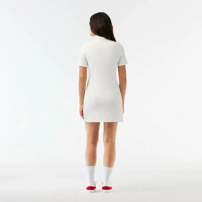 Dresses Women Lacoste Womens Organic Cotton Polo Dress White 70v