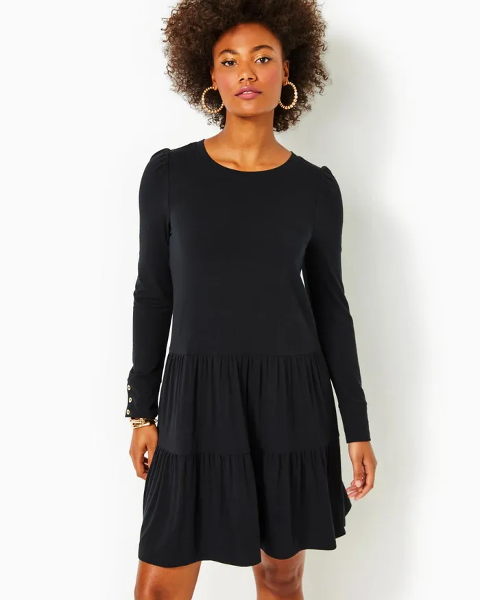 Dresses Women Lilly Pulitzer Edelyn Linen Swing Shift Dress Onyx X Onyx Dresses Women Lilly Pulitzer Edelyn Linen Swing Shift Dress Onyx X Onyx