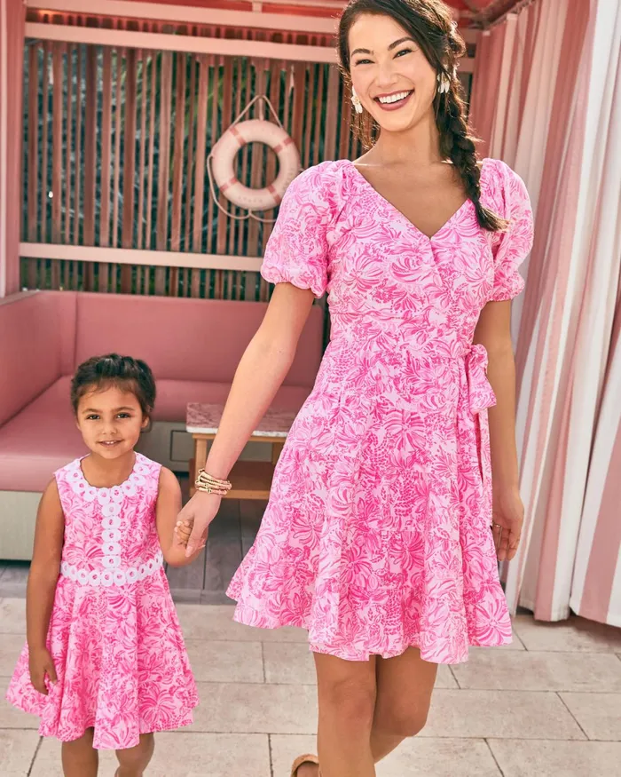 Dresses Women Lilly Pulitzer Iralee Linen Wrap Dress Pink Blossom Foxy Llama Dresses Women Lilly Pulitzer Iralee Linen Wrap Dress Pink Blossom Foxy Llama