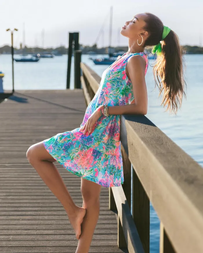Dresses Women Lilly Pulitzer Malone Dress Celestial Blue Cay To My Heart Dresses Women Lilly Pulitzer Malone Dress Celestial Blue Cay To My Heart