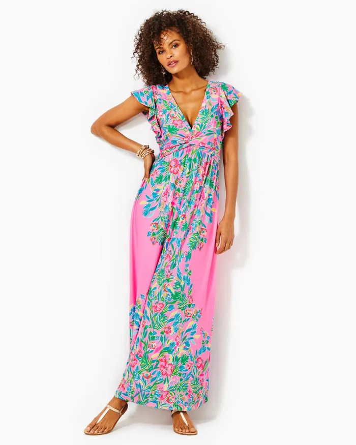 Dresses Women Lilly Pulitzer Morgann Maxi Dress Aura Pink Leaf An Impression Dresses Women Lilly Pulitzer Morgann Maxi Dress Aura Pink Leaf An Impression