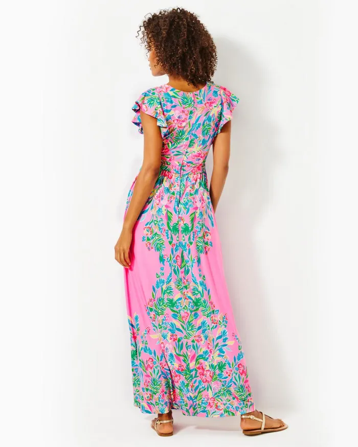 Dresses Women Lilly Pulitzer Morgann Maxi Dress Aura Pink Leaf An Impression Dresses Women Lilly Pulitzer Morgann Maxi Dress Aura Pink Leaf An Impression