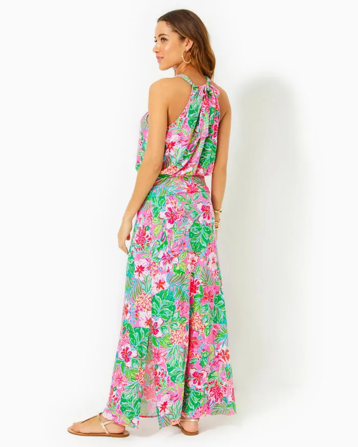 Dresses Women Lilly Pulitzer Morgann Maxi Dress Aura Pink Leaf An Impression Dresses Women Lilly Pulitzer Morgann Maxi Dress Aura Pink Leaf An Impression