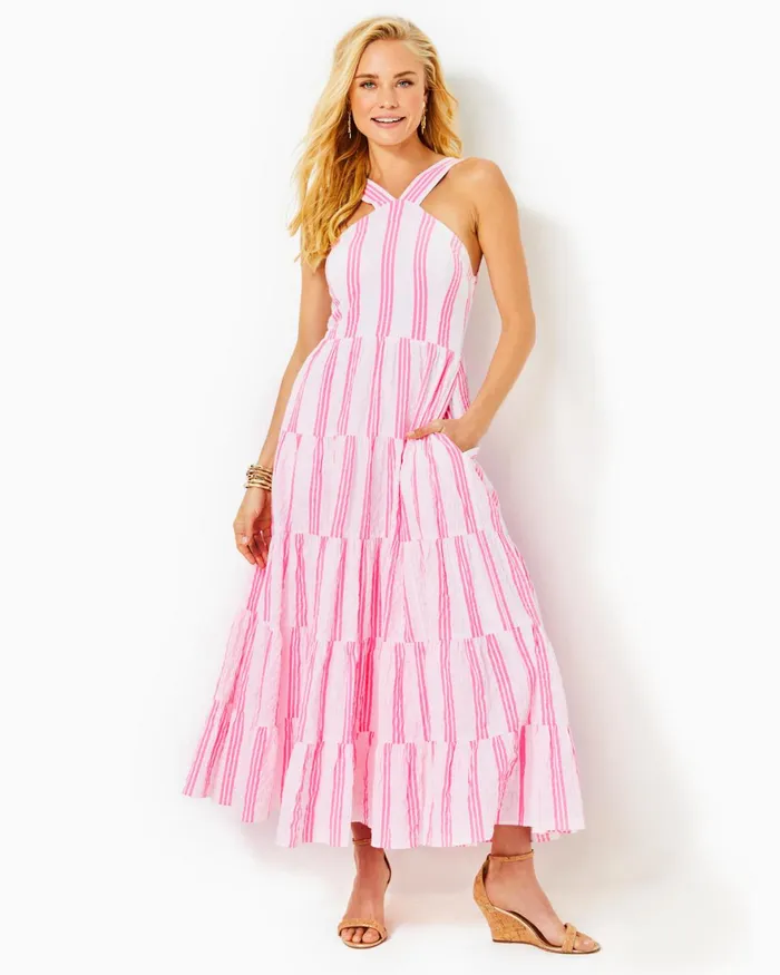 Dresses Women Lilly Pulitzer Morgann Maxi Dress Aura Pink Leaf An Impression Dresses Women Lilly Pulitzer Morgann Maxi Dress Aura Pink Leaf An Impression
