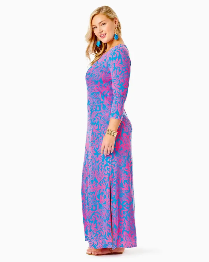 Dresses Women Lilly Pulitzer Morgann Maxi Dress Aura Pink Leaf An Impression Dresses Women Lilly Pulitzer Morgann Maxi Dress Aura Pink Leaf An Impression