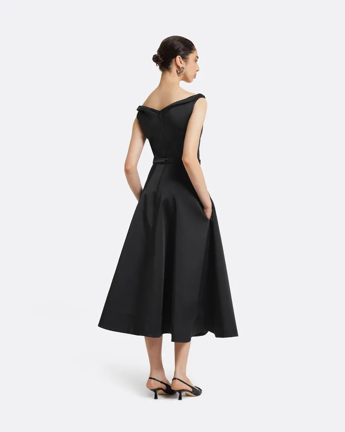 Dresses Women Yesim Black Midi Dress Black Safiyaa