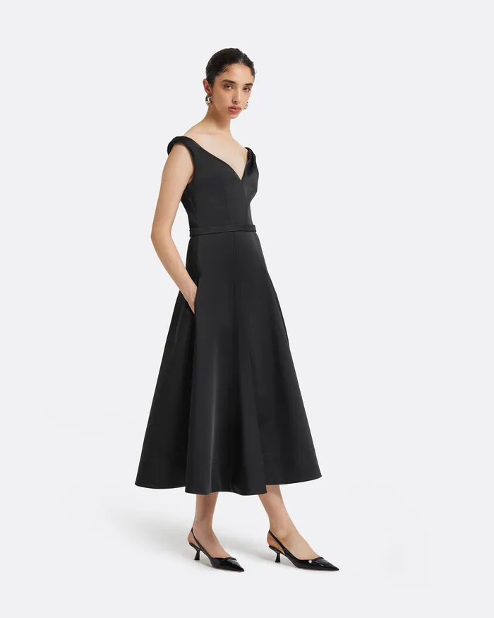 Dresses Women Yesim Black Midi Dress Black Safiyaa