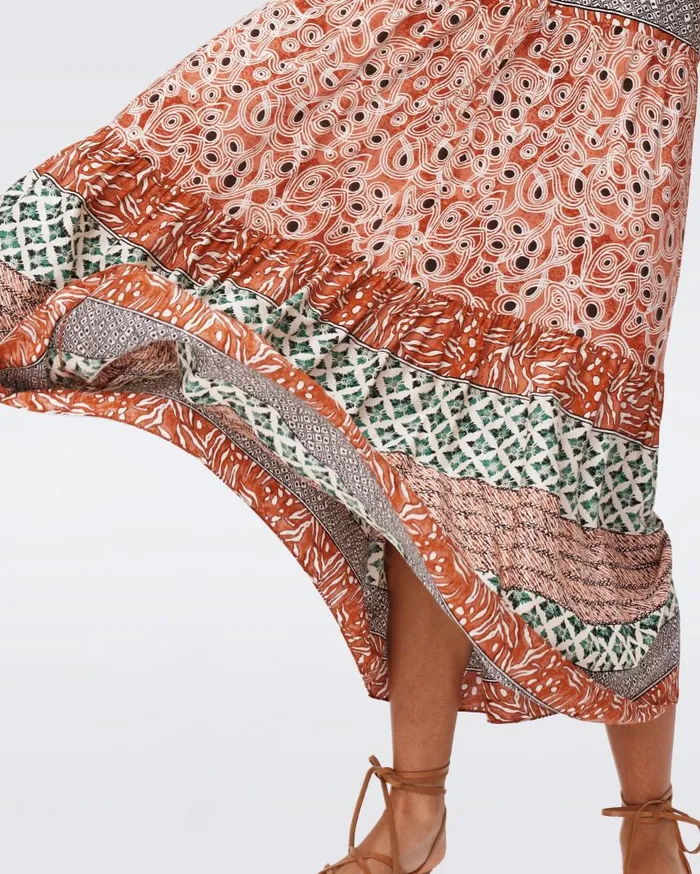DVF Dresses Women Boris Dress Ibiza Stripe And Tiny Magic Eye
