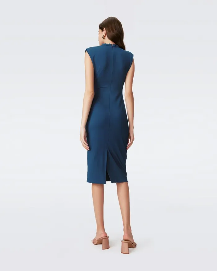 DVF Dresses Women Darrius Dress Moroccan Blue