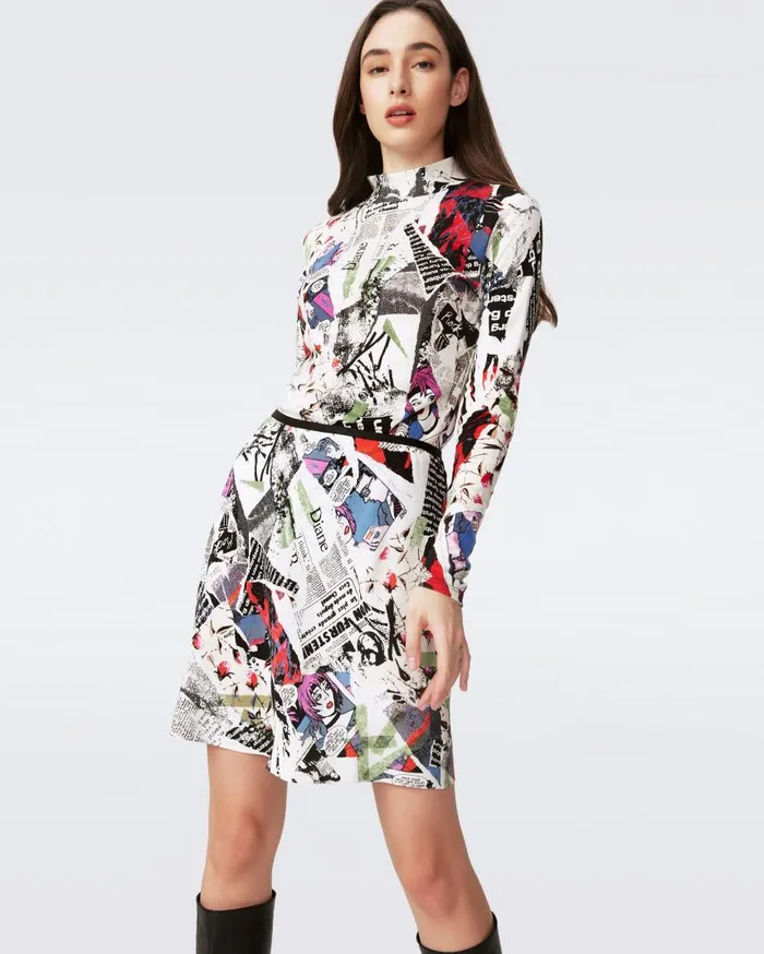 DVF Skirts Women Mae Mini Skirt Poster Girl