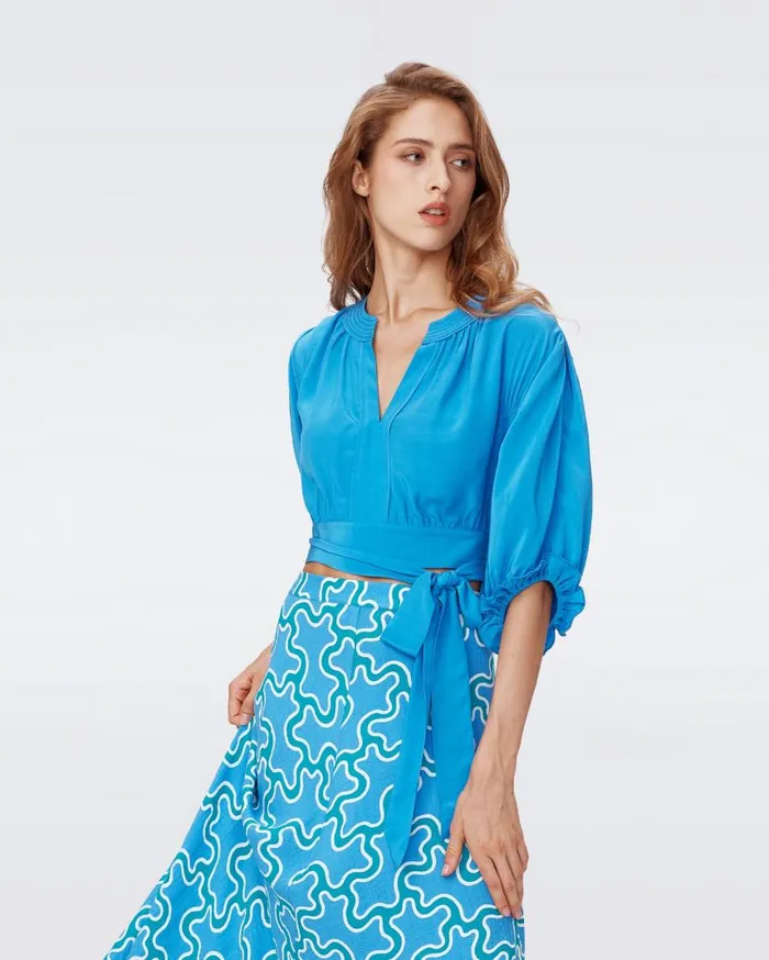 DVF Tops Women Lucie Top Blue