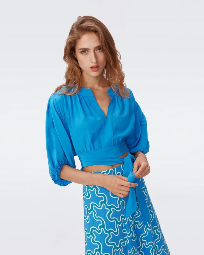 DVF Tops Women Lucie Top Blue