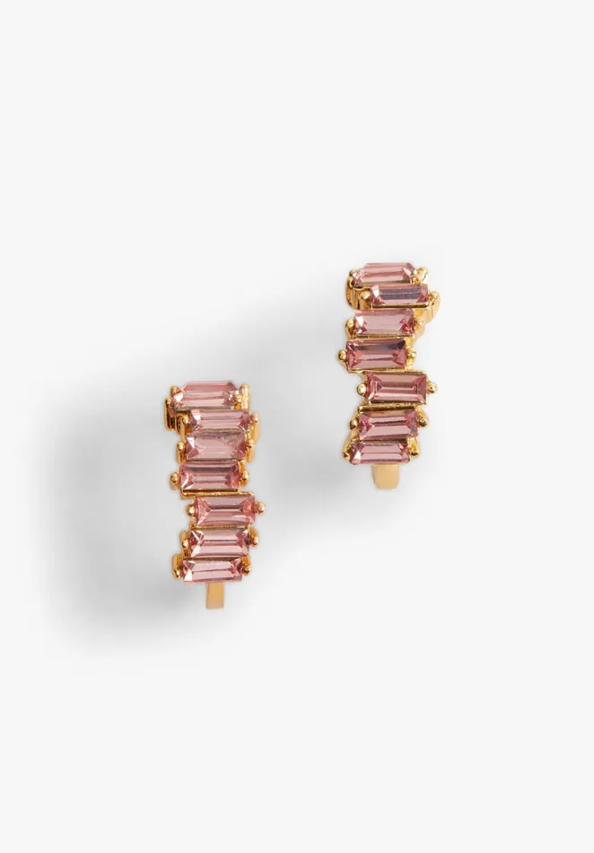 Earrings Women Hush Saria Hoop Earrings Rose Violet