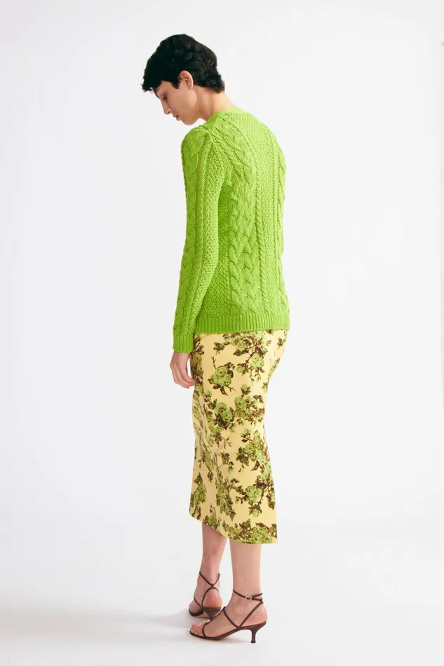 Emilia Wickstead Elmer Knit Cardigan In Green Women Knitwear
