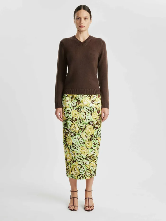 Emilia Wickstead Pace Brown Knitted Jumper Women Knitwear