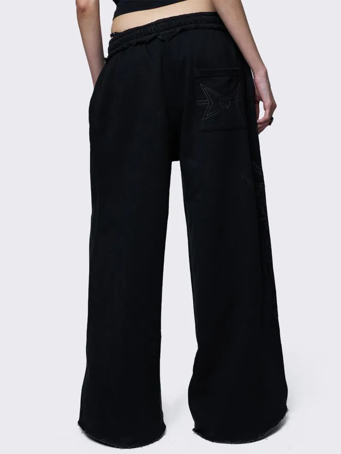 Enigmatic Black Sweatpants Women Minga London Bottoms