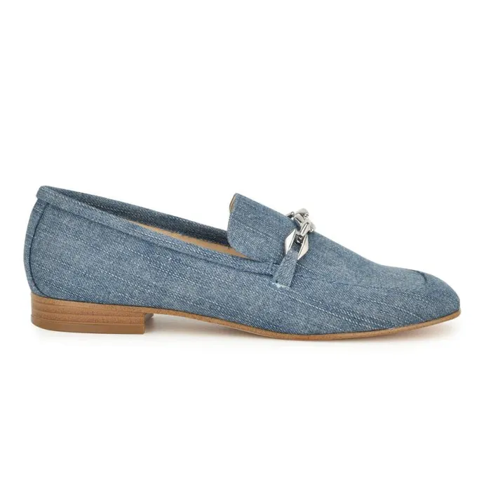 Erands Casual Loafers Denim Women Nine West Flats