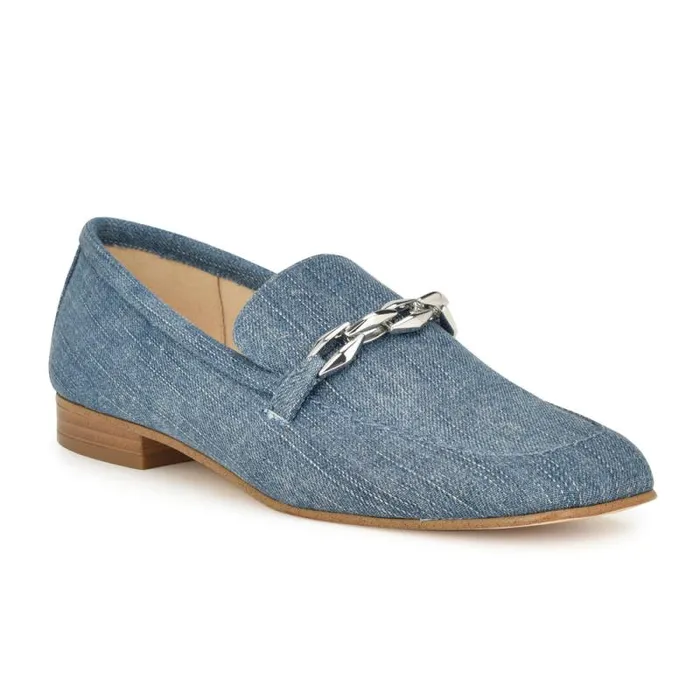 Erands Casual Loafers Denim Women Nine West Flats Erands Casual Loafers Denim Women Nine West Flats