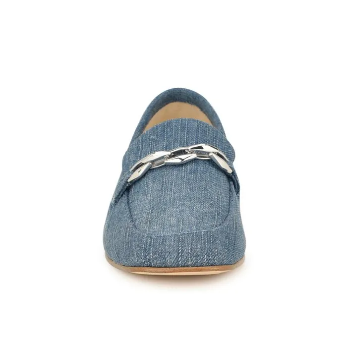Erands Casual Loafers Denim Women Nine West Flats Erands Casual Loafers Denim Women Nine West Flats