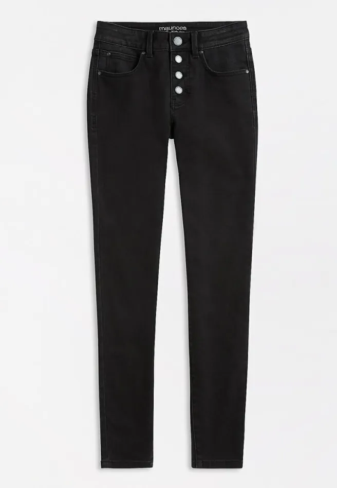 Everflex High Rise Button Fly Super Skinny Jean Women Maurices Jeans