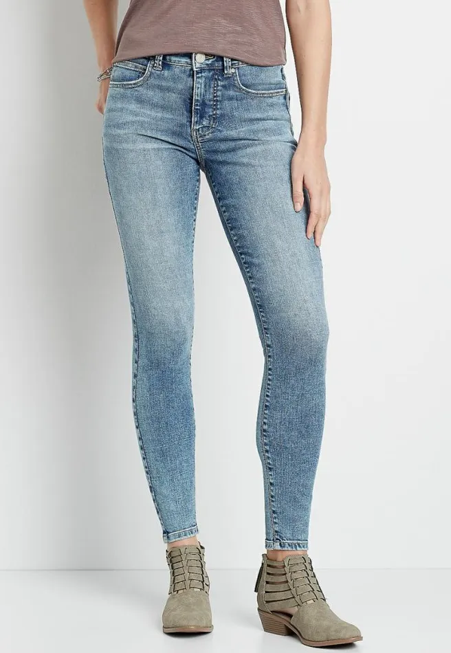 Everflex High Rise Light Wash Stretch Super Skinny Jean Women Maurices Jeans