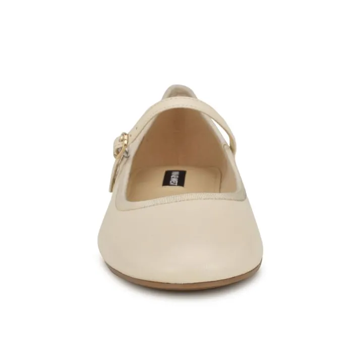 Ewind Mary Jane Ballet Flats Ivory Leather Women Nine West Flats Ewind Mary Jane Ballet Flats Ivory Leather Women Nine West Flats