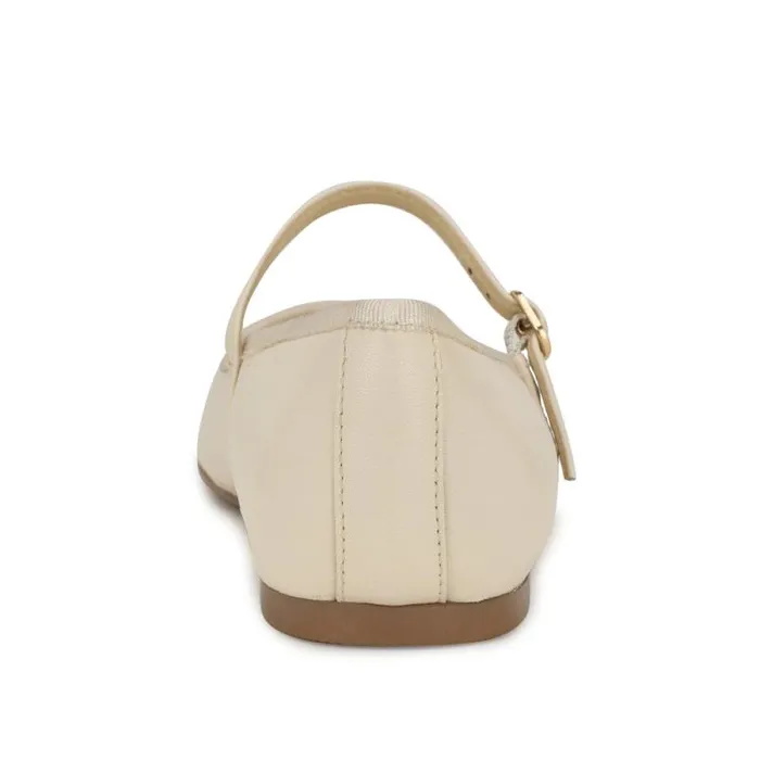 Ewind Mary Jane Ballet Flats Ivory Leather Women Nine West Flats Ewind Mary Jane Ballet Flats Ivory Leather Women Nine West Flats