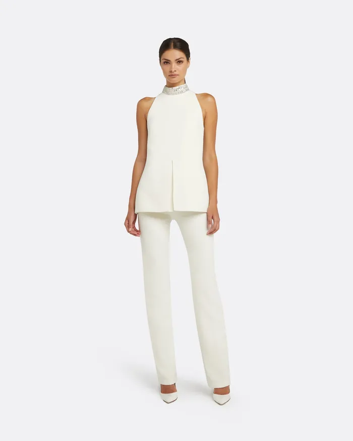 Eydie Ivory Top Ivory Tops Safiyaa Women