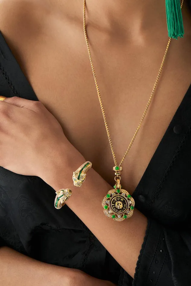 FIERCE FOLKLORE PENDANT NECKLACE GOLD Gold WomensMens Camilla Jewellery