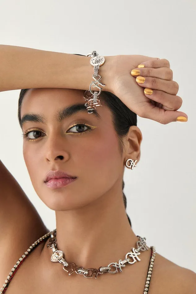 FIERCE FOLKLORE STUD EARRINGS SILVER Silver WomensMens Camilla Jewellery