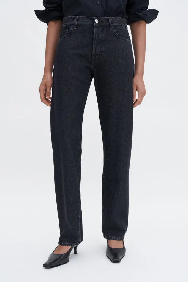 filippak Boyfriend Jeans Black Wash Women Jeans