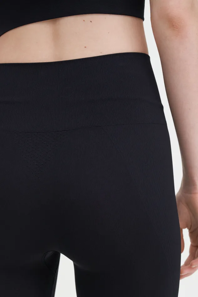 filippak Leggings Women High Seamless Leggings Black