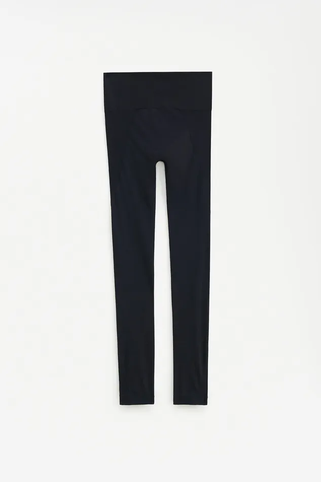filippak Leggings Women High Seamless Leggings Black