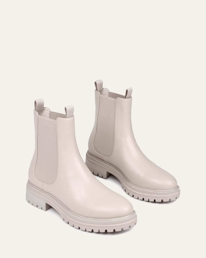 FLAT BOOTS Women jomercer Bloom flat ankle boots bone leather FLAT BOOTS Women jomercer Bloom flat ankle boots bone leather