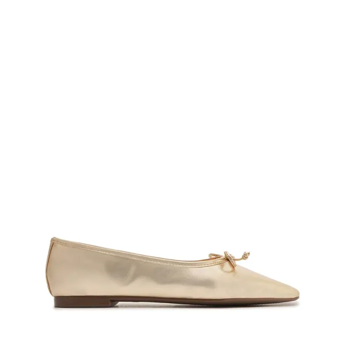 Flats Arissa Gold Schutz Shoes Ballerinas