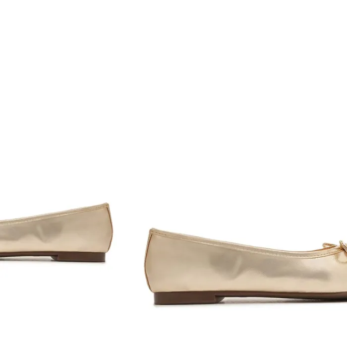 Flats Arissa Gold Schutz Shoes Ballerinas Flats Arissa Gold Schutz Shoes Ballerinas