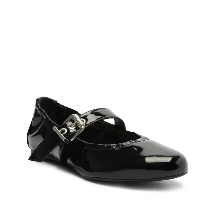 Flats Calita Patent Leather Flat Black Schutz Shoes Ballerinas