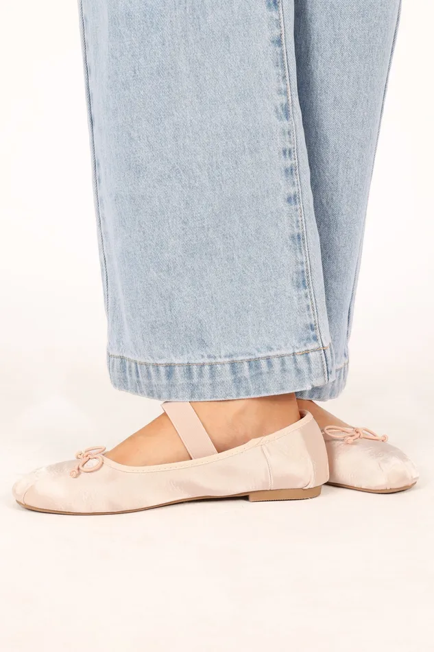 Flats petalandpup Women Mystic Ballet Flat 8211 Blush Satin Blush Satin