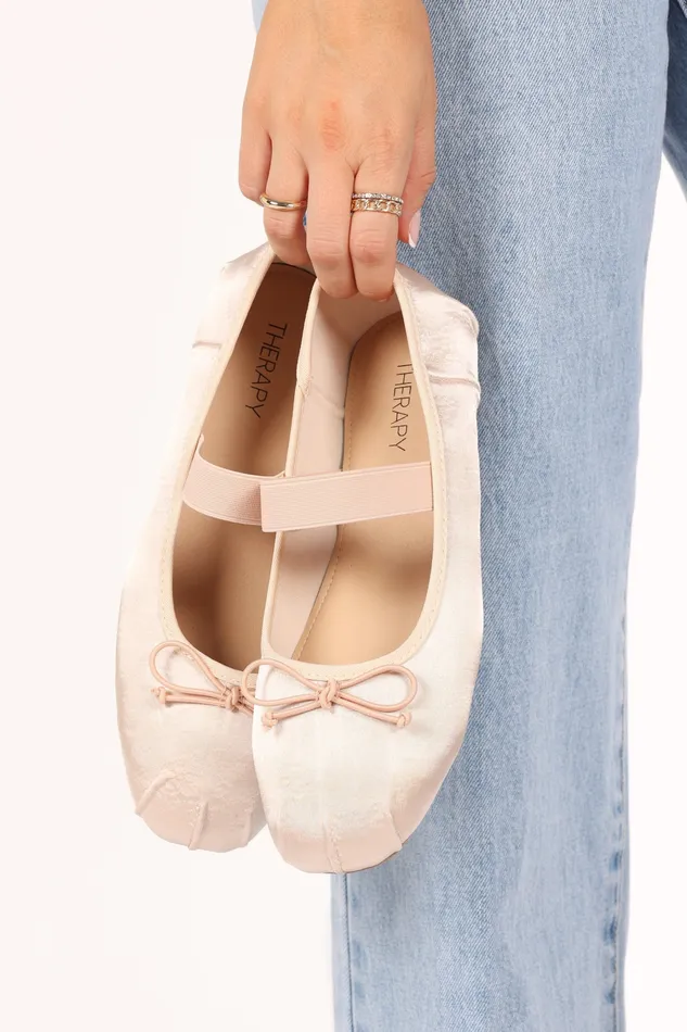 Flats petalandpup Women Mystic Ballet Flat 8211 Blush Satin Blush Satin