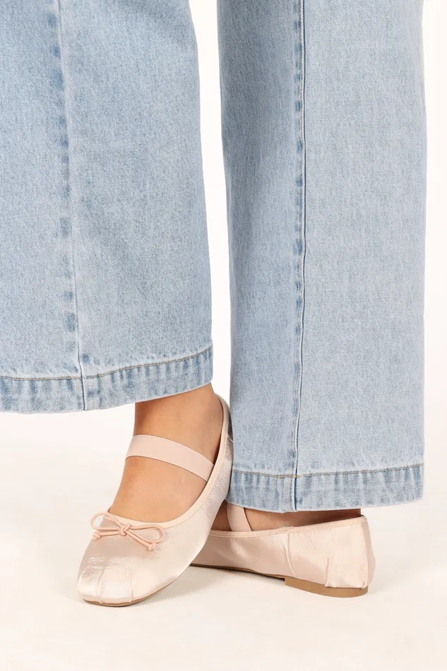 Flats petalandpup Women Mystic Ballet Flat 8211 Blush Satin Blush Satin