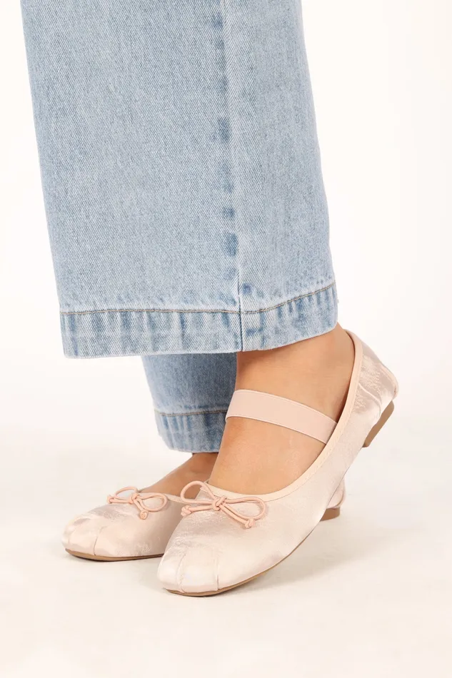 Flats petalandpup Women Mystic Ballet Flat 8211 Blush Satin Blush Satin